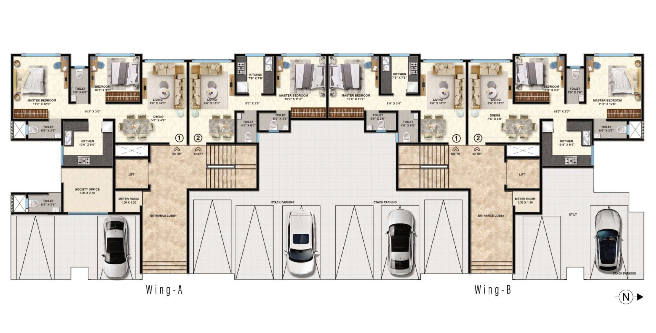 famingo residency bldg 1